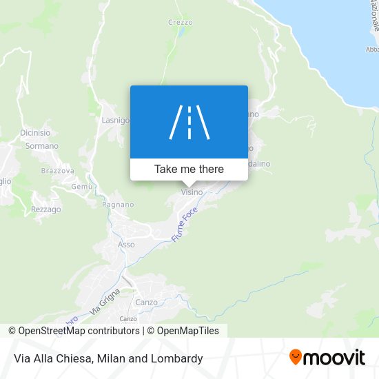 Via Alla Chiesa map