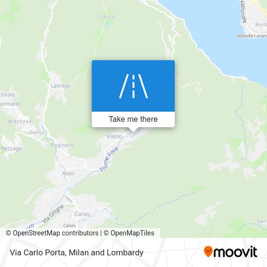 Via Carlo Porta map