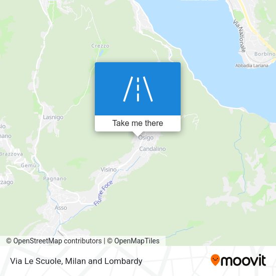 Via Le Scuole map