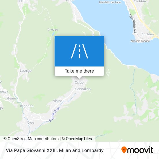 Via Papa Giovanni XXIII map