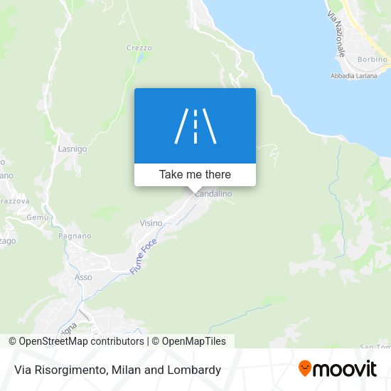 Via Risorgimento map