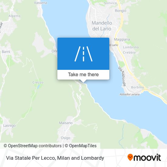 Via Statale Per Lecco map