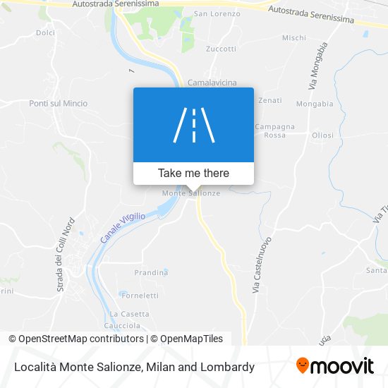 Località Monte Salionze map