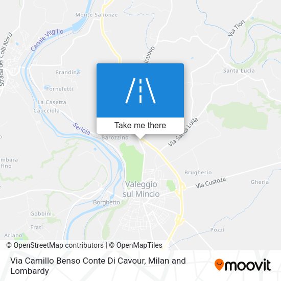 Via Camillo Benso Conte Di Cavour map