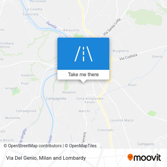 Via Del Genio map
