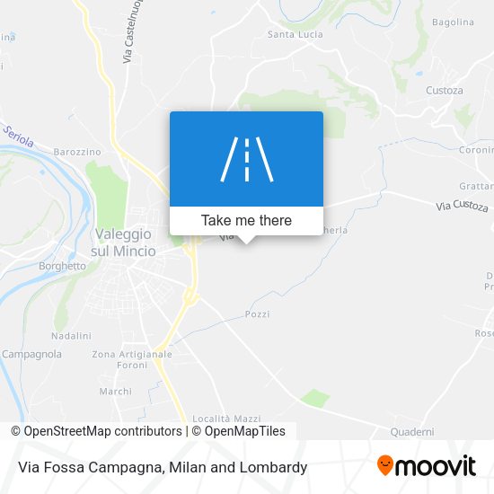 Via Fossa Campagna map