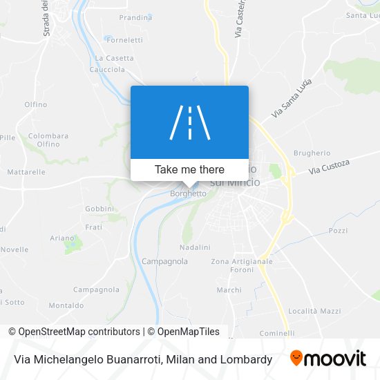 Via Michelangelo Buanarroti map
