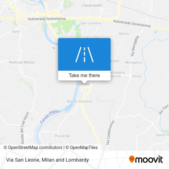 Via San Leone map