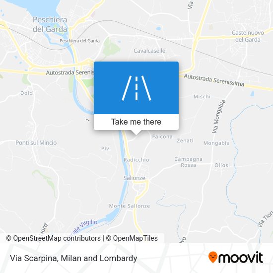 Via Scarpina map