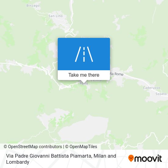 Via Padre Giovanni Battista Piamarta map