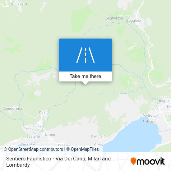 Sentiero Faunistico - Via Dei Canti map