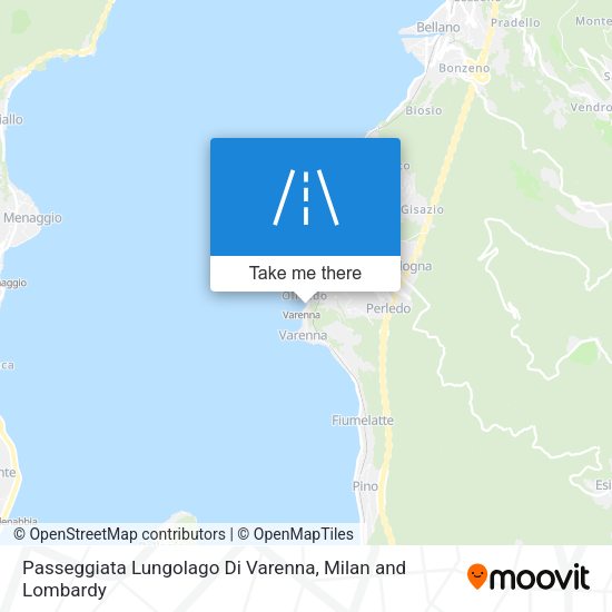 Passeggiata Lungolago Di Varenna map