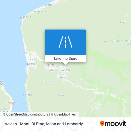 Veleso - Monti Di Erno map