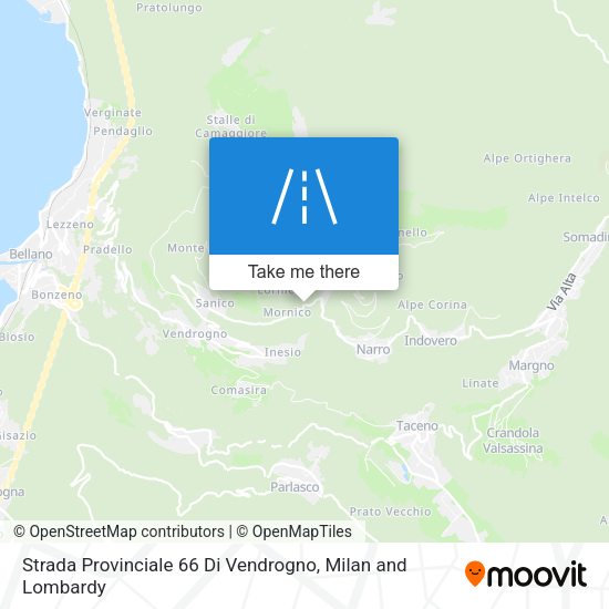 Strada Provinciale 66 Di Vendrogno map