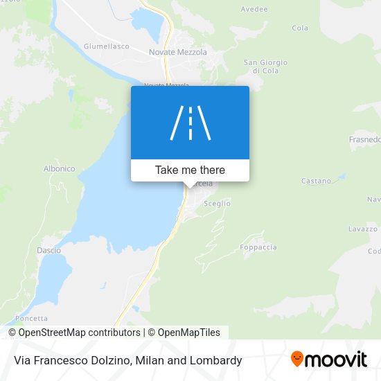 Via Francesco Dolzino map