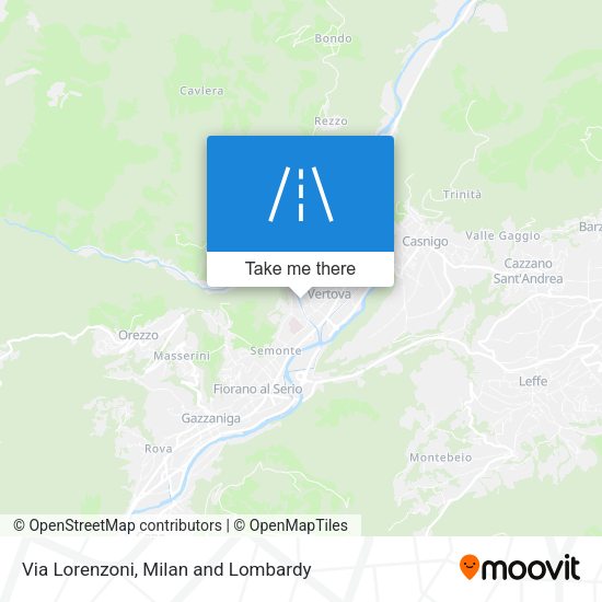Via Lorenzoni map