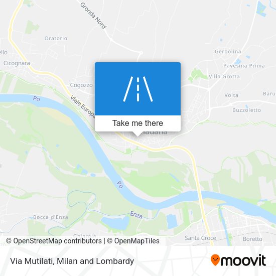 Via Mutilati map