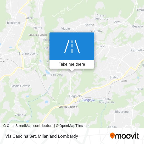 Via Cascina Set map