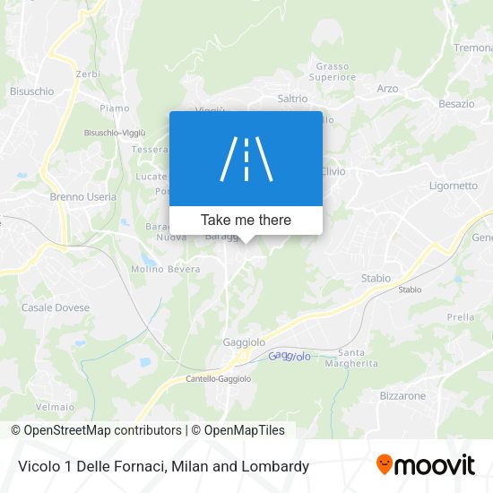 Vicolo 1 Delle Fornaci map