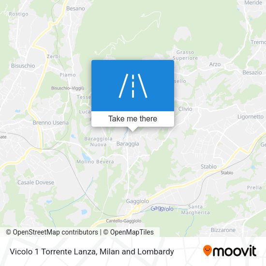 Vicolo 1 Torrente Lanza map