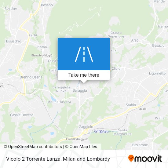 Vicolo 2 Torrente Lanza map
