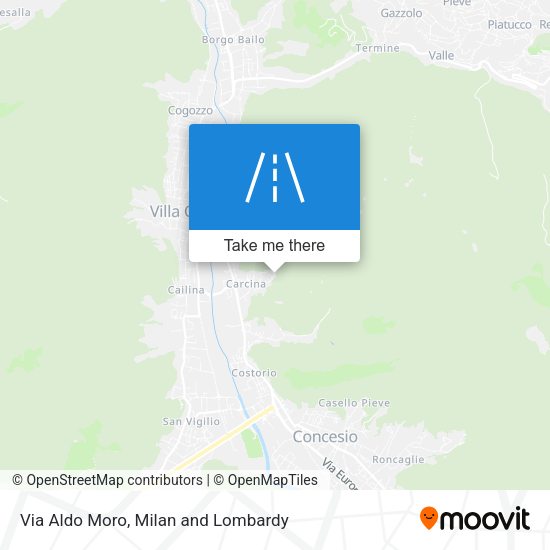 Via Aldo Moro map