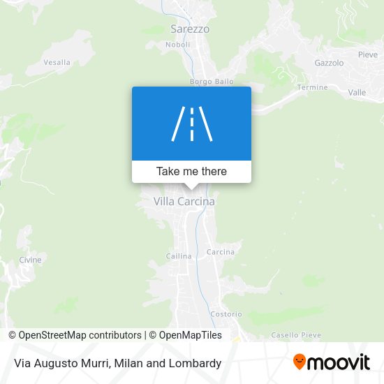 Via Augusto Murri map