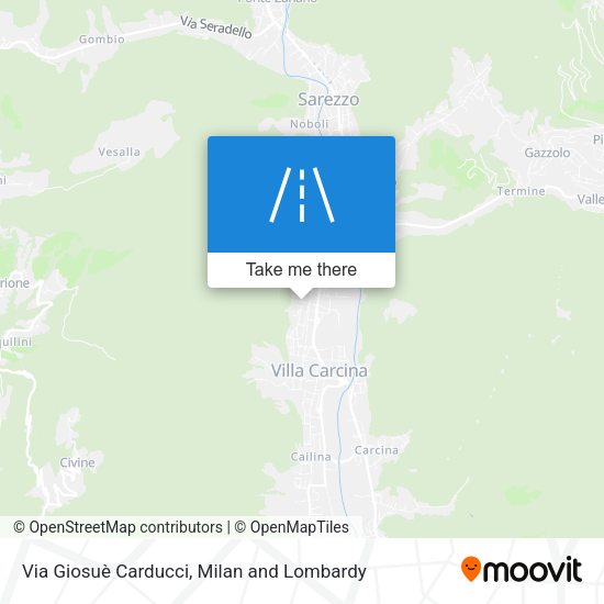 Via Giosuè Carducci map
