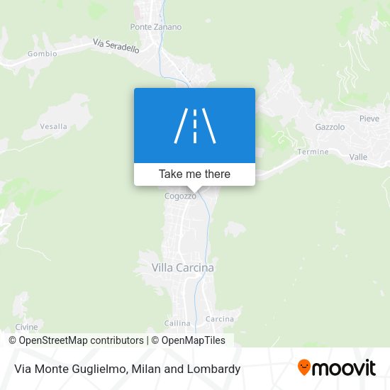 Via Monte Guglielmo map