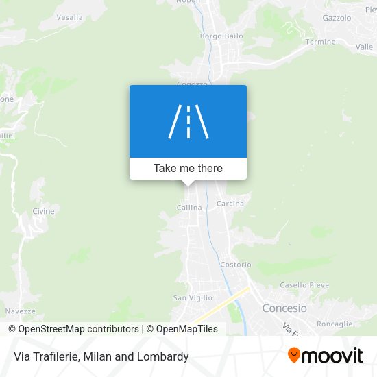 Via Trafilerie map
