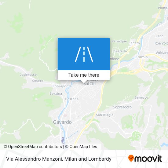 Via Alessandro Manzoni map