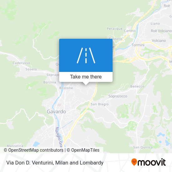 Via Don D. Venturini map