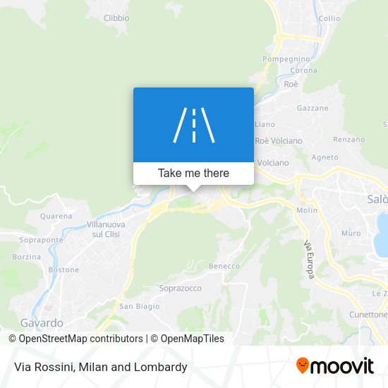Via Rossini map