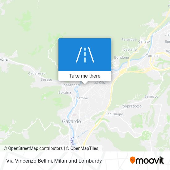 Via Vincenzo Bellini map