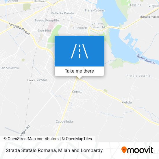 Strada Statale Romana map