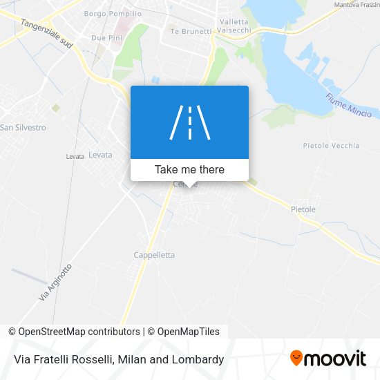 Via Fratelli Rosselli map
