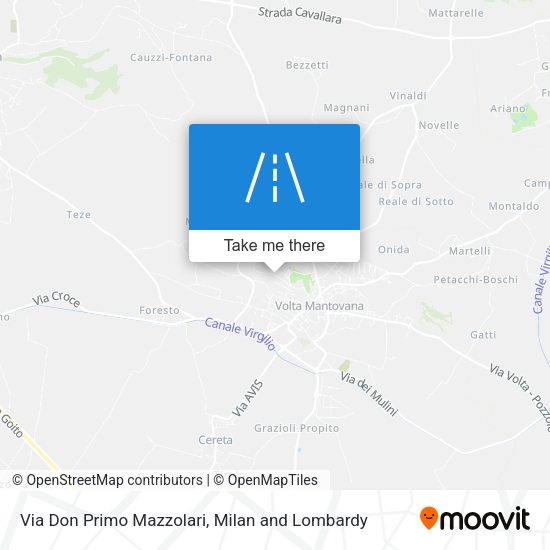 Via Don Primo Mazzolari map