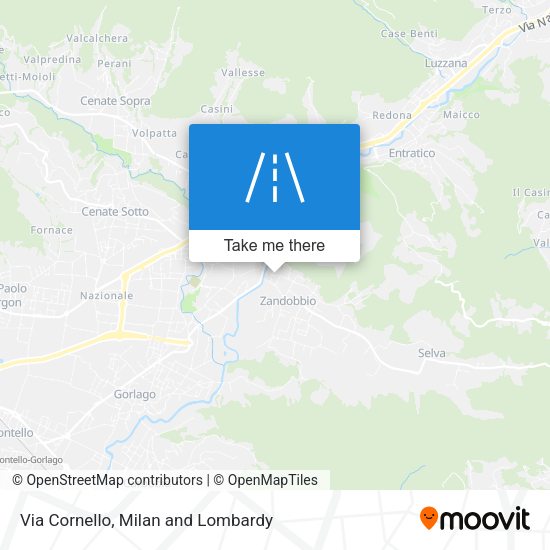 Via Cornello map