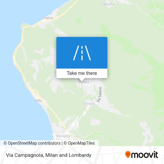 Via Campagnola map