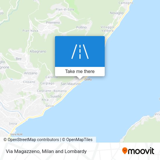 Via Magazzeno map