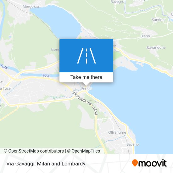 Via Gavaggi map
