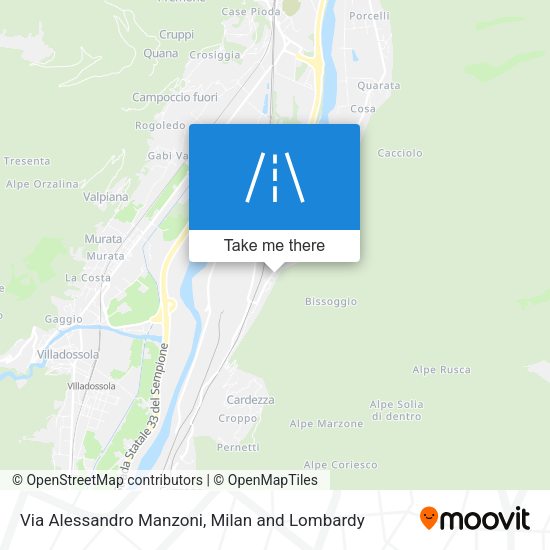 Via Alessandro Manzoni map