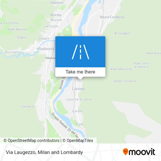 Via Laugezzo map