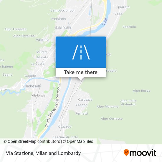 Via Stazione map