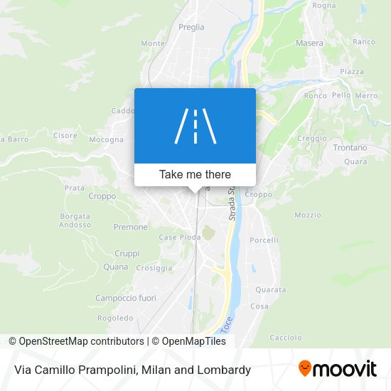Via Camillo Prampolini map