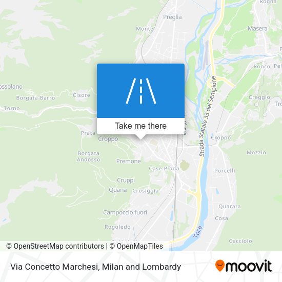 Via Concetto Marchesi map