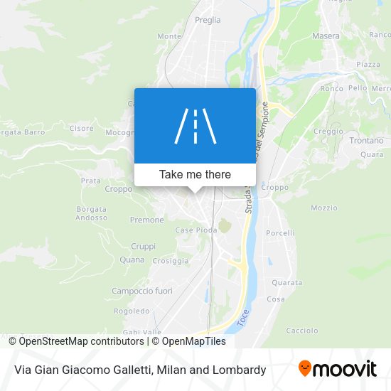 Via Gian Giacomo Galletti map