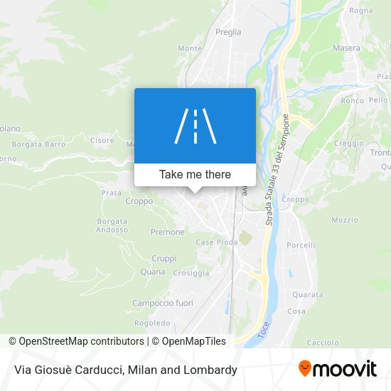 Via Giosuè Carducci map