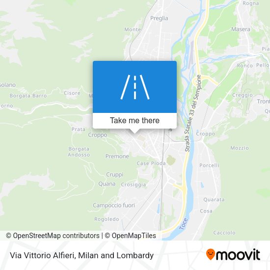 Via Vittorio Alfieri map