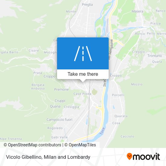 Vicolo Gibellino map